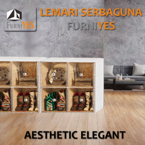 FurniYES Lemari Serbaguna 2 Tingkat