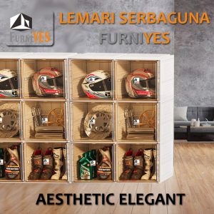 FurniYES Lemari Serbaguna 3 Tingkat