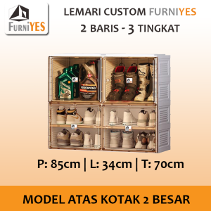 Lemari Cusotm Atas 3 Tingkat
