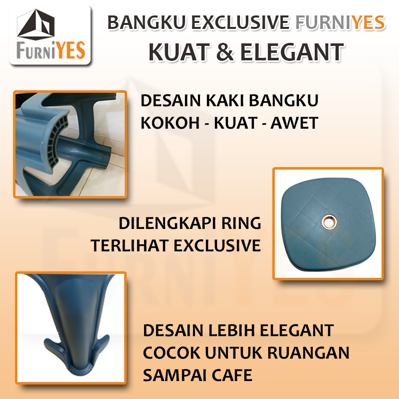 FurniYES Kursi Bangku Bakso Exclusive Kuat Awet Elegant Cocok Dimana Saja 4 Warna - Image 3
